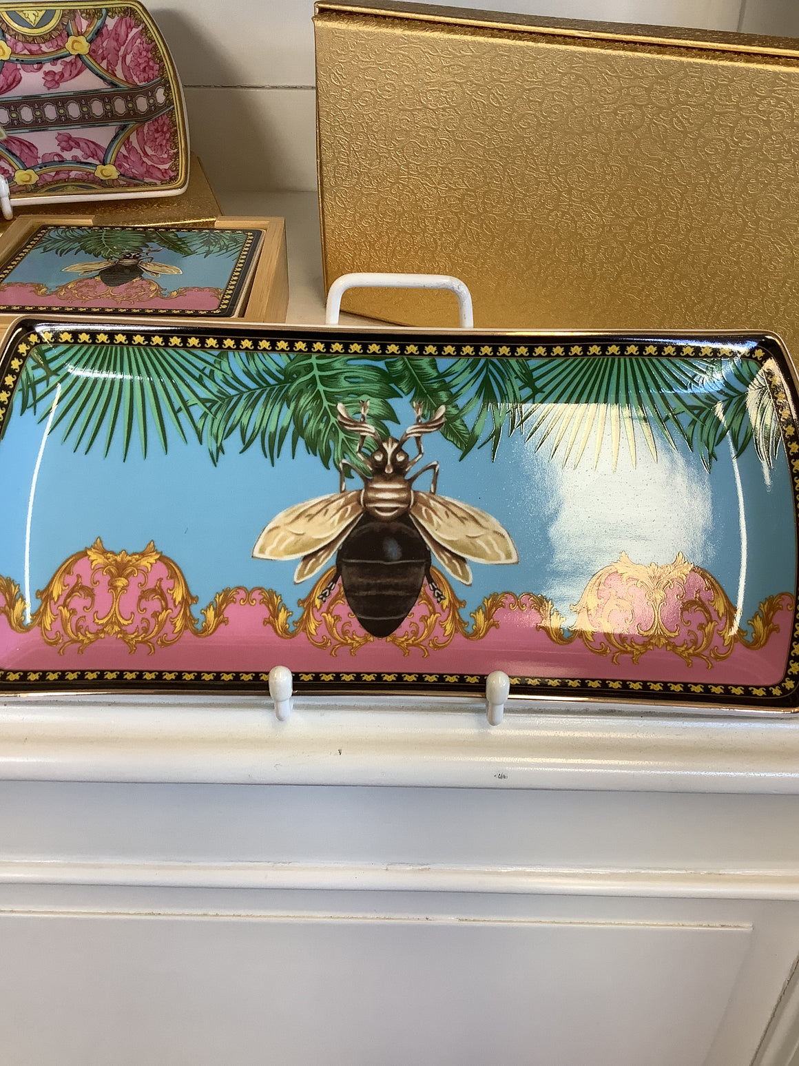 Decorative Ceramic Tray - Bee Summer