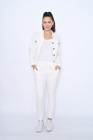 Cali Light Denim Jacket - White