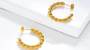 Gold Kardia Earrings