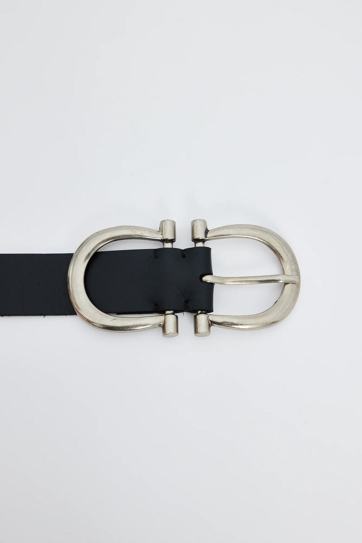 Hidden Valley Leather Belt - Black