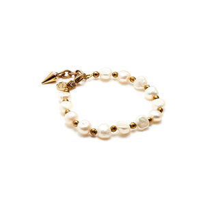 Lumina Freshwater Pearl Bracelet - Gold