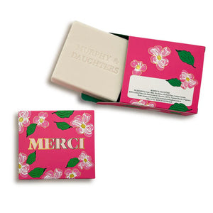 Merci Message On A Box Soap - Rose