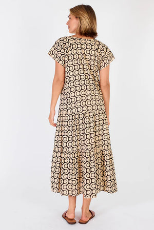 Quebec Midi Dress - Natural