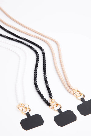 Nala Phone Chain - Black/White