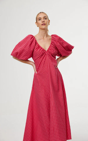 Mimi Dress - Rosas Gingham