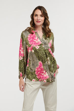 Urban Shirt - Floral / Leopard