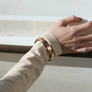 Sienna Bangle - Stainless Steel - Silver / Gold