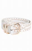 El Dorado Leather Belt - White