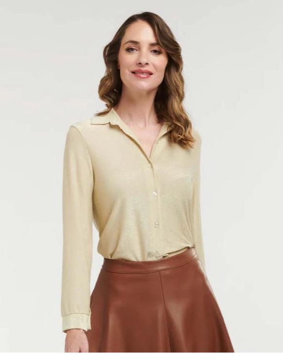 Lurex Shirt - Gold