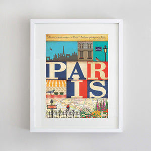Paris Word - Limited Edition Fine Art Print (Unframed)