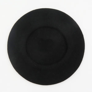 Classic Black French Beret - Made in France