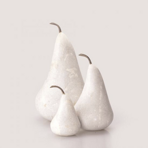 Marble Pear in White