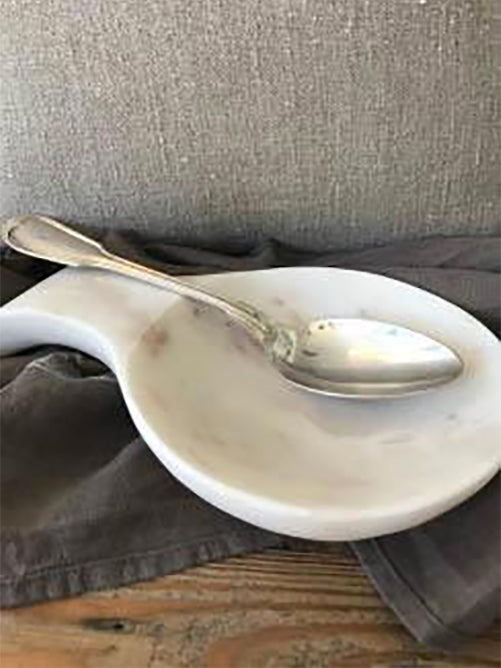 White Marble Spoon Rest